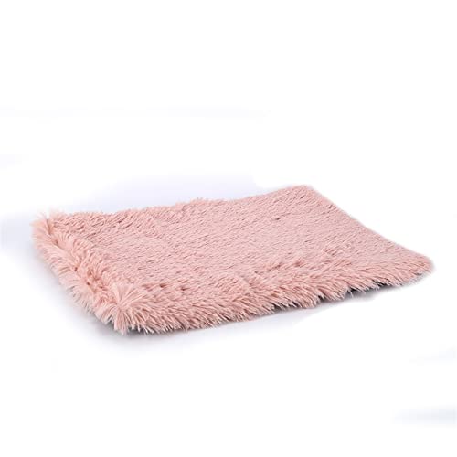 DGOINGPI Hundebett Haustier-Hundebett-Matte Welpen-Katzen-Matte Haus-Katzen-Schlafbett-Decke für kleine große Hundezwinger Katzenbett(Pink,XL 70x100 cm) von DGOINGPI