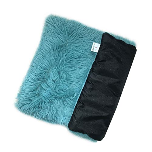 DGOINGPI Hundebett Haustier-Hundebett-Schlafmatte-Katzenbetten für Hundeauflage-Winter-warme Haustier-Decke-großes mittelgroßes Hunde-Kissen Katzenbett(Blue,60x40cm) von DGOINGPI