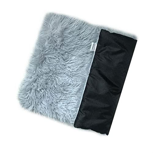 DGOINGPI Hundebett Haustier-Hundebett-Schlafmatte-Katzenbetten für Hundeauflage-Winter-warme Haustier-Decke-großes mittelgroßes Hunde-Kissen Katzenbett(Gray,60x40cm) von DGOINGPI