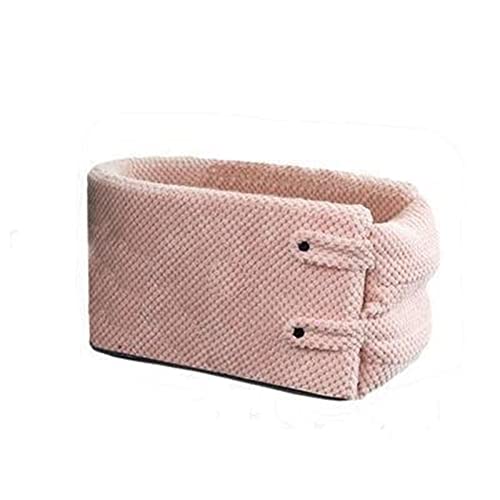 DGOINGPI Hundebett Katzen-Hundebett-Reise-Auto-Sicherheits-Haustier-Sitz-tragbarer Transport-Hundetrage-Schutz Katzenbett(Pink) von DGOINGPI