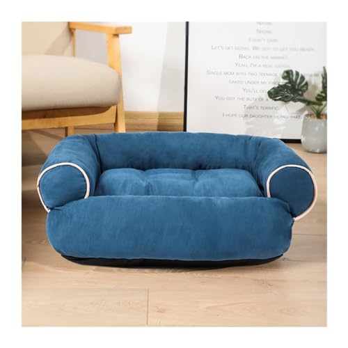 DGOINGPI Hundebett Luxuriöses großes Hundeschlafsofa Hundebett Hundehütte Katzenmatten Schlafhütte für kleine und große Hunde Katzenbett(Blue,3XL) von DGOINGPI