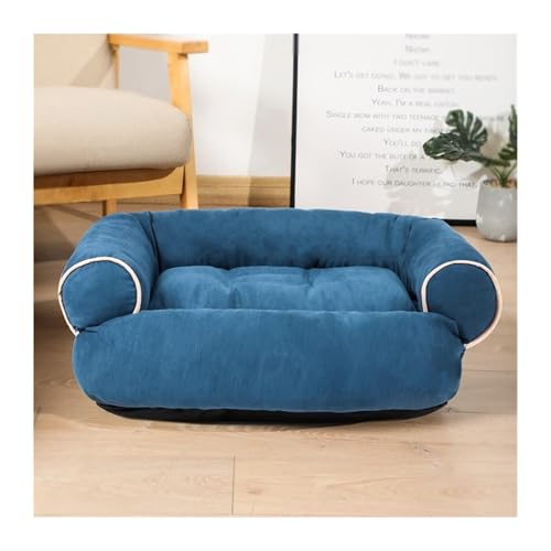 DGOINGPI Hundebett Luxuriöses großes Hundeschlafsofa Hundebett Hundehütte Katzenmatten Schlafhütte für kleine und große Hunde Katzenbett(Blue,5XL) von DGOINGPI