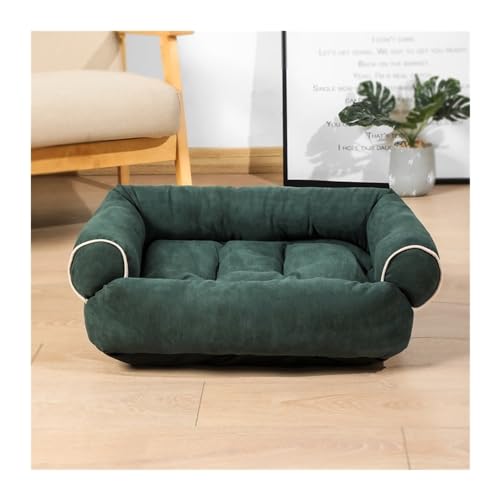 DGOINGPI Hundebett Luxuriöses großes Hundeschlafsofa Hundebett Hundehütte Katzenmatten Schlafhütte für kleine und große Hunde Katzenbett(Dark Green,5XL) von DGOINGPI