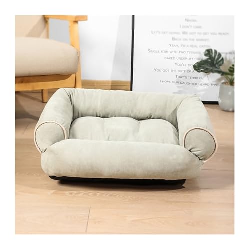 DGOINGPI Hundebett Luxuriöses großes Hundeschlafsofa Hundebett Hundehütte Katzenmatten Schlafhütte für kleine und große Hunde Katzenbett(Light Green,3XL) von DGOINGPI