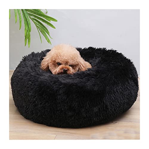 DGOINGPI Hundebett Runde Form Schlafsack Zwinger Katze Welpen Schlafsofa Haustier Haus Winter Warme Betten Kissen Katzenbett Katzenbett(A2,XXL Diameter 90cm) von DGOINGPI