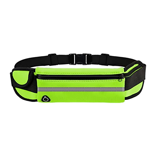 Hundeleine Freihändige Hundeleine mit Tasche Reflektierende Hunde Traktionsseil Hüfttaschen Pet Running Schleppleine für Hunde(Green) von DGOINGPI