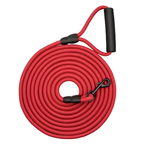 Hundeleine Hundeleine für kleine große Hunde Katzenleine Lange Leinen 2 m/3 m/5 m/10 m mit Griffseil Schleppleine für Hunde(Red,Diameter 0.8cm X 2m) von DGOINGPI