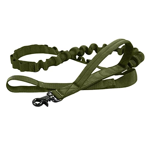 Hundeleine Taktisches Hundehalsband-Leine-Set, verstellbar, militärische Haustier-Halsband-Leine, mittelgroßer Hund Schleppleine für Hunde(Blue,XL) von DGOINGPI