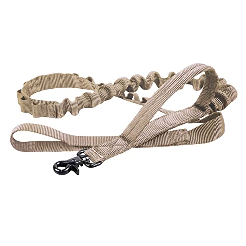 Hundeleine Taktisches Hundehalsband-Leine-Set, verstellbar, militärische Haustier-Halsband-Leine, mittelgroßer Hund Schleppleine für Hunde(Gray,M) von DGOINGPI