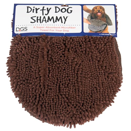 DGS0A Men Shammy Handtuch für Haustiere, Braun, 13 x 31" EU von Dog Gone Smart