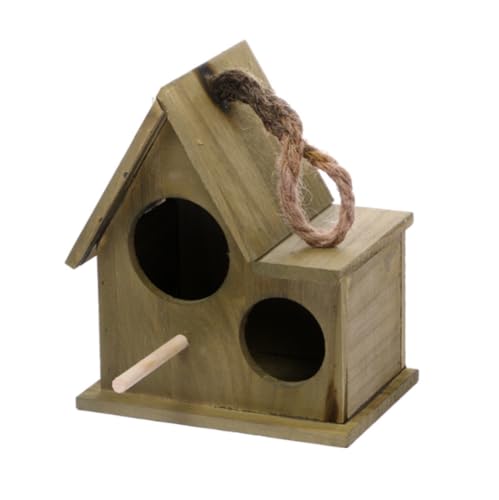 Vogelkäfig Für Vögel Holz Vogelkäfige Langlebig Vogelkäfig Tragbare Vintage Vogel Haus Träger Outdoor Vogel Träger Hause Innen Vogelkäfig Vogelhaus(Grün) von DGSYUAN