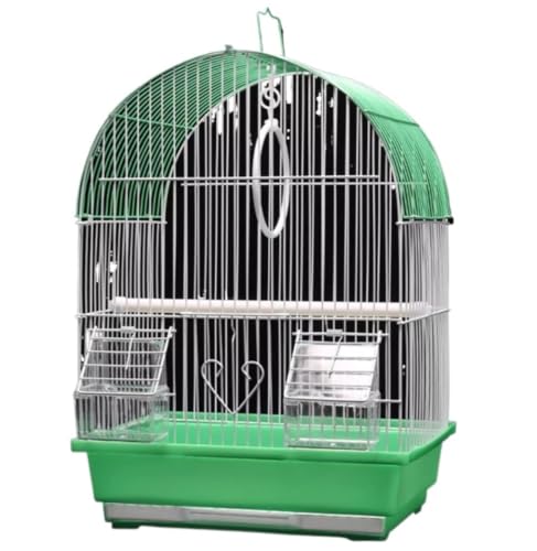 Vogelkäfig Für Vögel Metall-Vogelkäfig Für Kleine Vögel, Nymphensittiche, Turteltauben, Finken, Kanarienvögel, Sittiche, Voliere, Wellensittiche Vogelkäfig Vogelhaus(Grün) von DGSYUAN