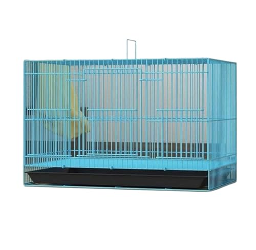 Vogelkäfig Für Vögel Rechteckige Vogelträger ABS Boden Rollständer Haustier Vogelkäfig Flugkäfig Mit Feeder Für Home Hotel Vogelkäfig Vogelhaus(Blue,35 * 25cm) von DGSYUAN