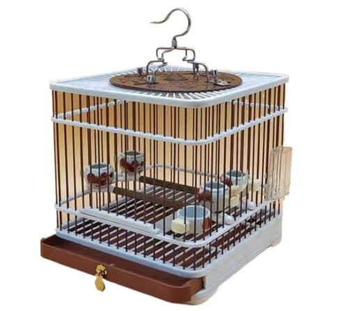 Vogelkäfig Für Vögel Vintage Vogelkäfig, Dekorativer Hängender Vogelkäfig, Kunststoff, Quadratisch, Vogelkäfige, Haus, Vogelträger Für Kleine Vögel Vogelkäfig Vogelhaus(A) von DGSYUAN