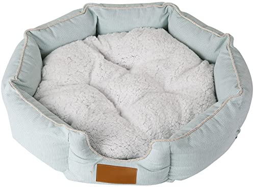 DHGTEP Beruhigende Hundebett Orthopädische Anti-Angst-Hundebett Baumwolle Fleece Kissen mit Abnehmbaren Waschbaren Plüsch Abdeckung für Kleine Mittlere Große Hunde (Größe : 50x12cm) von DHGTEP