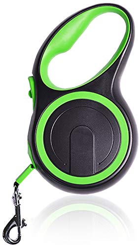 DHGTEP Haltbare Leine für Große Hunde Langes Starkes Nylon Einziehbare Große Hund Gassi Gehen Leinen Automatisch Ausziehbare Hundeleine Seil (Color : Green, Size : 5m/20KG) von DHGTEP