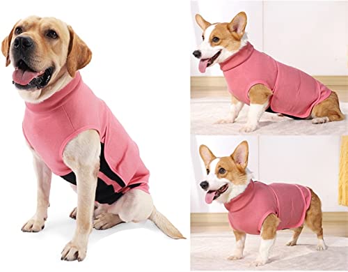 DHGTEP Hundegeschirr Anti Angst Jacke Welpe Appease Vest Coat Relief Beruhigung Polyester Hunde Kleidung Bauch Bands für Samll Medium Große Hunde (Farbe : Pink, Größe : L) von DHGTEP