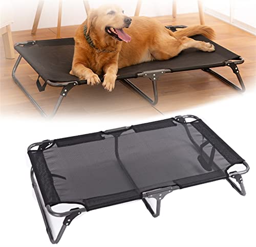 DHGTEP Tragbare Elevated Hundebett für Hund Schmerzlinderung entzündungshemmende, Faltbare Hunde Schlafsofas Sofas Kühlung Bett Hängematten für Indoor Outdoor (Größe : 100x60x20cm) von DHGTEP