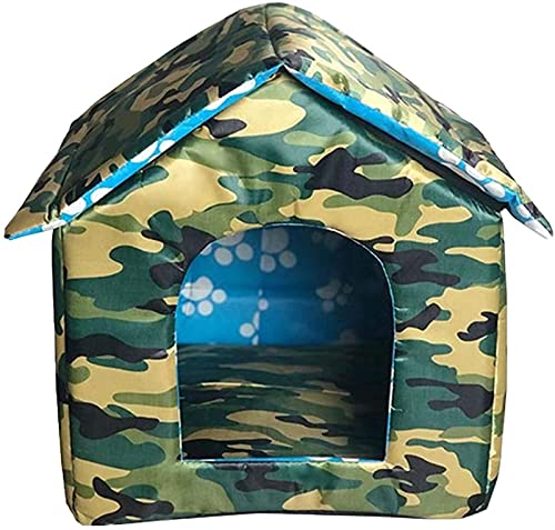 DHGTEP Wasserdichtes Outdoor-Katzenhaus Für Herbst & Winter Katzen Outdoor Regensicherer Katzenzwinger Für Seltene Katzen Faltbar & Waschbar (Size : Large) von DHGTEP