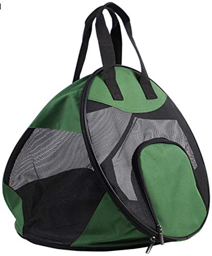 Langlebige Haustier Tasche Protable Hund Katze Handtasche Atmungsaktiv Welpe Katzen Träger Faltbar Chihuahua Katze Box Kleiner Hund Haustier Reise Mesh Tasche ( Color : Green , Size : 39cmx39cmx39cm ) von DHGTEP