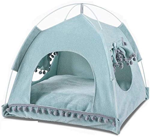 Tragbare Zusammenklappbare Hund Zelt, Katze Haus Bett Wasserdicht Haustier Unterschlupf, Sommer Strand Sonne Schutz Haustier Unterschlupf für Reisen Camping Auto ( Color : Light green , Size : XL ) von DHGTEP