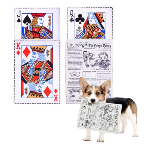 DHJWDUX 4 stuck Hundespielzeug Quietschendes Spielzeug interaktives Apportierspiel für Welpen,Kleine, Mittelgroße Haustiere Hund von DHJWDUX