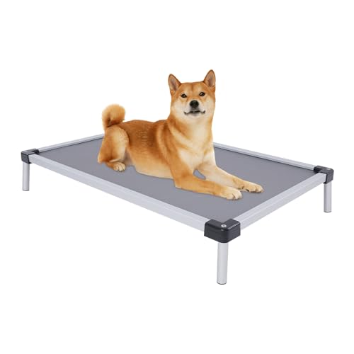 DHQCQL Hundebett Hundeliege Outdoor, Hundekissen Grosse Hunde mit 4 rutschfeste Füße,hundesofa für Grosse Mittlere Hunde, Hundematte Waschbar Kuschelig für Haushalte Tierhandlungen (91 * 58 * 15cm) von DHQCQL