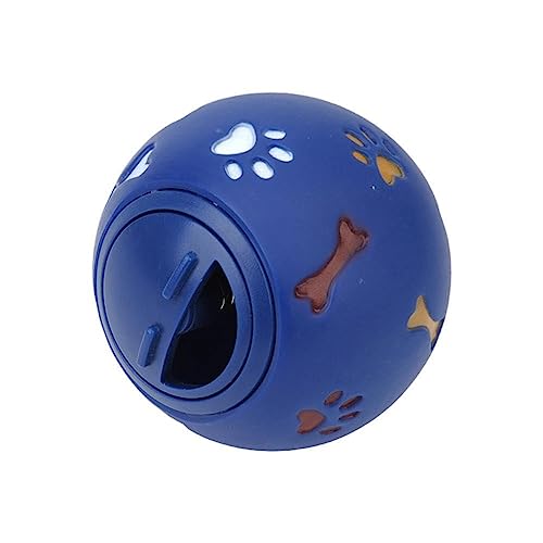 DHliIQQ Hundespielzeug Gummiball Kauspender Einstellbarer Schalter Leckgerät Leckage Futter Training Zahnen Spielen Haustier Interaktives Spielzeug Ball von DHliIQQ