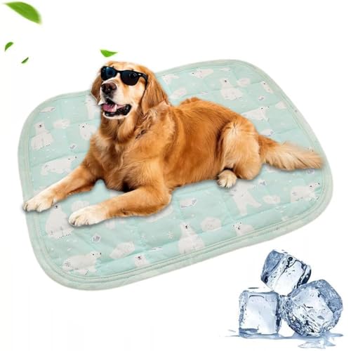 DHliIQQ Sommermatte aus Eisseide für Hunde, kühlende Matratze, Schlafmatte, waschbar, Hundebett, Haustiersofa, Haustier, atmungsaktives Zubehör DHliIQQ Sommermatte aus Eisseide für Hunde, kühlende Matratze, Schlafmatte, waschbar, Hundebett, Haustiersofa, Haustier, atmungsaktives Zubehör von DHliIQQ