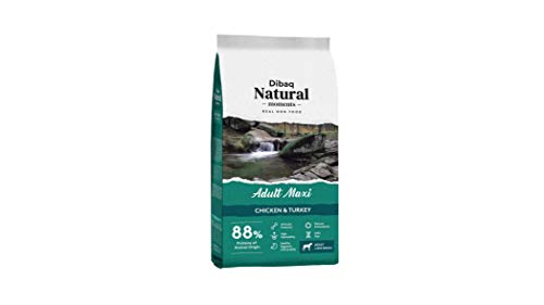 DIBAQ NATURAL MOMENTS Adult Maxi - Huhn und Truthahnfutter für erwachsene Hunde großer Rassen, 100 % natürliche Inhaltsstoffe, 15 kg von DIBAQ NATURAL MOMENTS