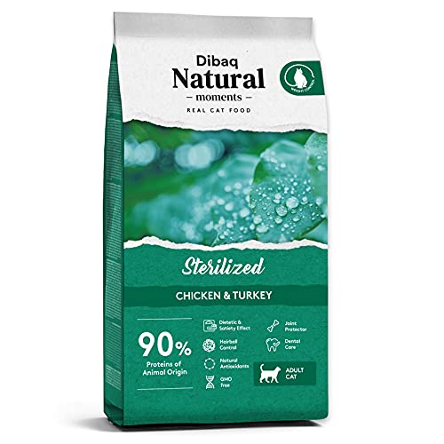 Dibaq Natural Moments: Huhn und Truthahnfutter für sterilisierte Katzen | 100 % natürliche Inhaltsstoffe | 2 kg von DIBAQ NATURAL MOMENTS