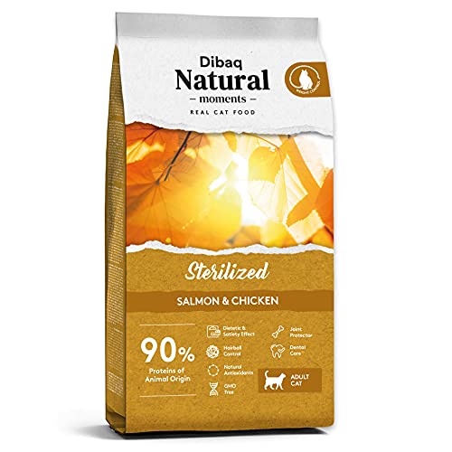 Dibaq Natural Moments Sterilized – Futter aus Huhn und Lachs, 100 % natürlich, speziell für sterilisierte Katzen, 2 kg von DIBAQ NATURAL MOMENTS