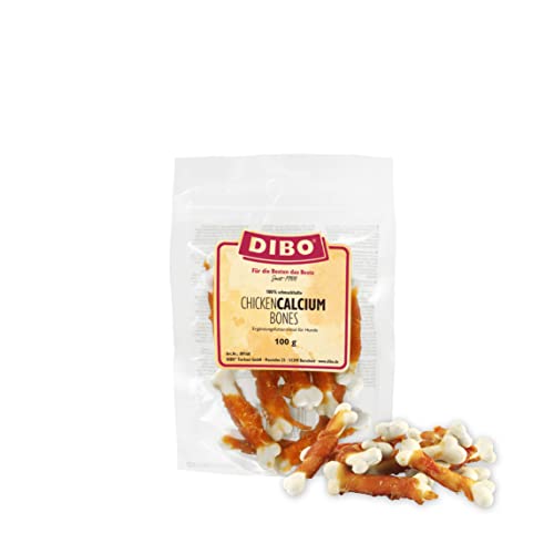 DIBO Chicken Calcium Bones 100g Beutel - der leckere Kau-Snack für Hunde von DIBO