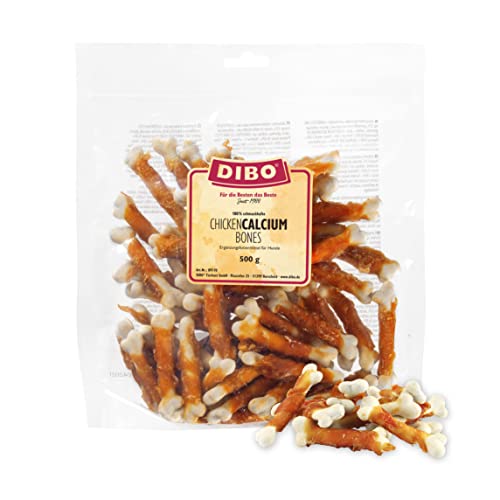 DIBO Chicken Calcium Bones 500g Beutel - der leckere Kau-Snack für Hunde von DIBO