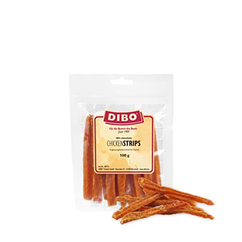 DIBO Chicken Strips 100g Beutel - der leckere Kau-Snack für Hunde von DIBO