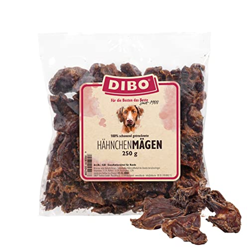 DIBO Hähnchenmägen, 250g-Beutel, der kleine Naturkau-Snack oder Leckerli für Zwischendurch, Hundefutter, Qualitätskauartikel ohne Chemie von DIBO von DIBO