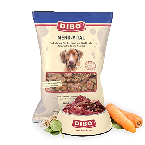 DIBO Menü Vital, 3 x 2.000g-Beutel, Tiefkühlfutter, gesunde, natürliche Ernährung für Hunde, Hundefutter, Barf, B.A.R.F. von DIBO