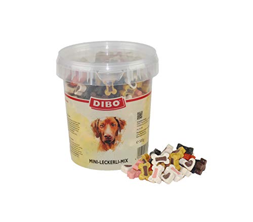 DIBO Mini - Leckerli - Mix 500g - Eimer, Leckerli, Belohnung für Hunde, Hundefutter von DIBO