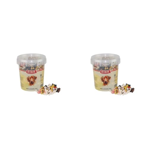 DIBO Mini - Leckerli - Mix 500g - Eimer, Leckerli, Belohnung für Hunde, Hundefutter (Packung mit 2) von DIBO