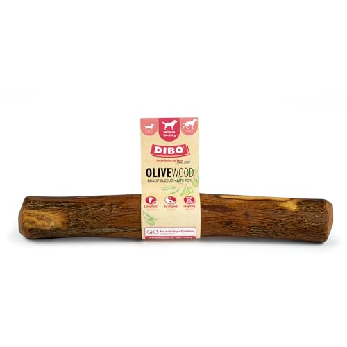 DIBO Olive-Wood, MEDIUM 100-220g | natürliches Beißspielzeug aus Olivenholz für Hunde | Zahngesundheit & Beschäftigung | Kauwurzel, Kauknochen, Vegan, splitterfrei (Größe M - für Hunde bis ca. 20kg) von DIBO