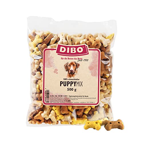 DIBO Puppy-Mix, 500g-Beutel, Backwaren als gesunde, natürliche Ernährung für Hunde, Hundefutter, Barf, B.A.R.F., Leckerli, Hundekekse von DIBO
