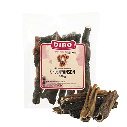 DIBO Rinderpansen, 100g-Beutel, der kleine Naturkau-Snack oder Leckerli für Zwischendurch, Hundefutter, Qualitätskauartikel ohne Chemie von DIBO von DIBO