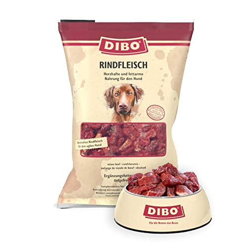 DIBO Rindfleisch, 3 x 2.000g-Beutel, Tiefkühlfutter, gesunde, natürliche Ernährung für Hunde, Hundefutter, Barf, B.A.R.F. von DIBO