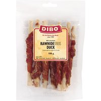 DIBO Rohhaut-Sticks mit Ente - 4 x 100 g von DIBO