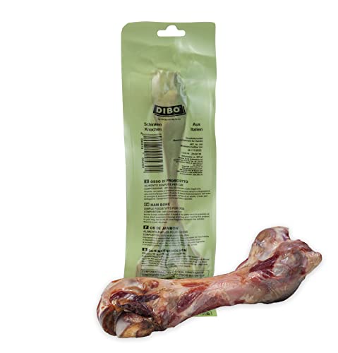 DIBO Schinkenknochen, ca. 23cm Langer Knochen - der kleine Naturkau-Snack oder Leckerli für Zwischendurch, Hundefutter, Qualitätskauartikel ohne Chemie von DIBO DIBO Schinkenknochen, ca. 23cm Langer Knochen - der kleine Naturkau-Snack oder Leckerli für Zwischendurch, Hundefutter, Qualitätskauartikel ohne Chemie von DIBO von DIBO