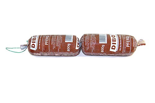 DIBO Tiefkühlwurst Pferd, 14 x 800g, Tiefkühlfutter, gesunde, natürliche Ernährung für Hunde, Hundefutter, Barf, B.A.R.F von DIBO