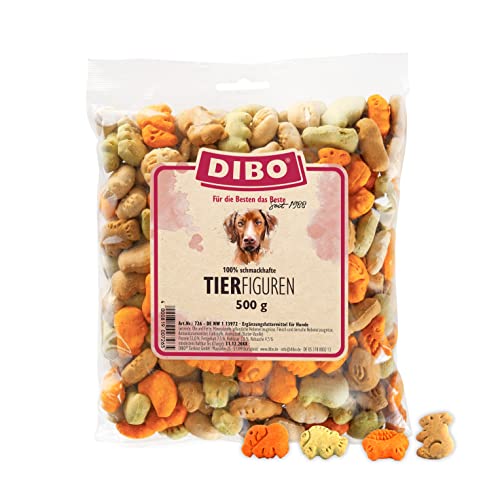 DIBO Tier-Figuren, 500g-Beutel, Backwaren als gesunde, natürliche Ernährung für Hunde, Hundefutter, Barf, B.A.R.F., Leckerli, Hundekekse von DIBO