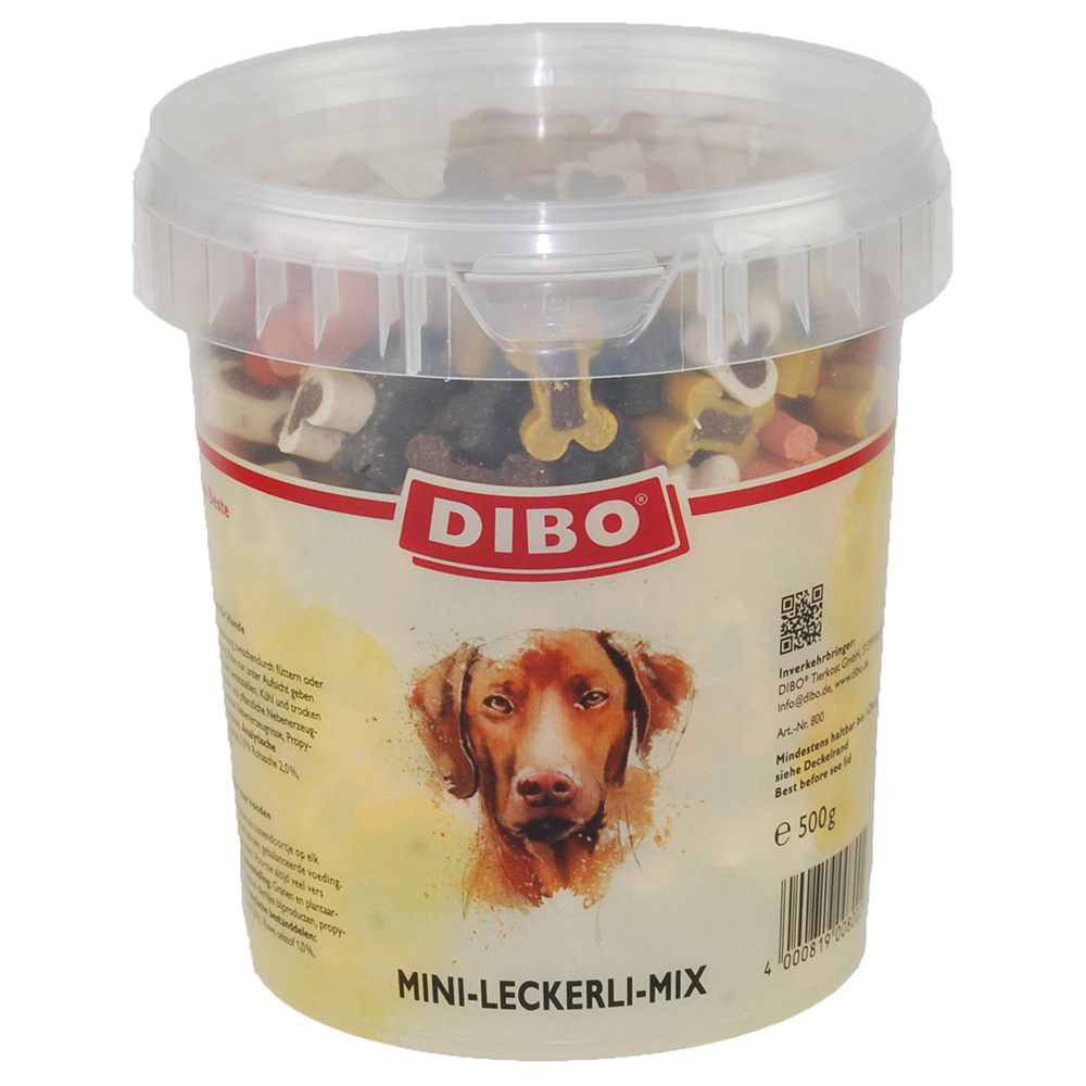 DIBO Mini Leckerli-Mix im Eimer - Sparpaket: 4 x 500 g von DIBO