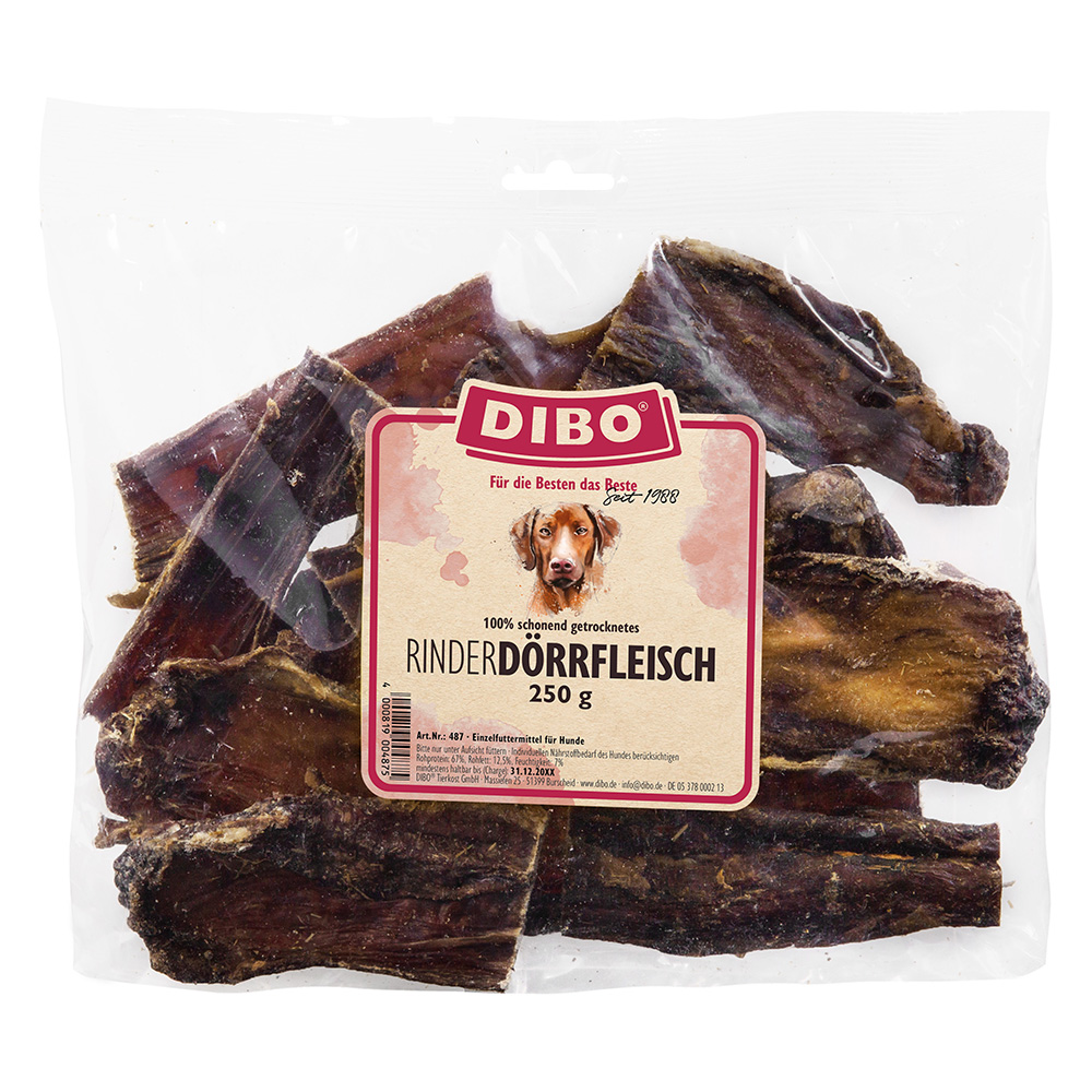 DIBO Rinder-Dörrfleisch - Sparpaket: 2 x 250 g von DIBO