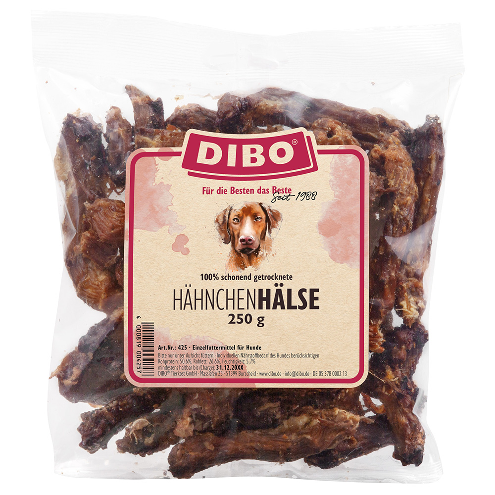 DIBO Hähnchen-Hälse - Sparpaket: 3 x 250 g von DIBO